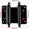 TamBee 4inch Double Action Hinge Saloon Door Hinges Swinging Door