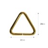 KIYOHARA SUN13-185 Triangular Ring 1.0 inches (25 mm), Real Gold,