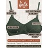 Kalon Women’s 4 Pack Demi Padded Bralette Wireless Comfortable Bra