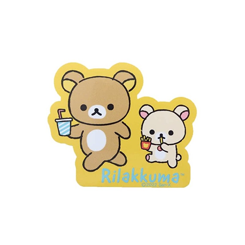 Rilakkuma [Big Sticker] Die Cut Vinyl Sticker / Plain Rilakkuma