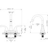 Bathroom Sink Faucet FRANSITON 4 Inch Faucet 2 Handle Bathroom