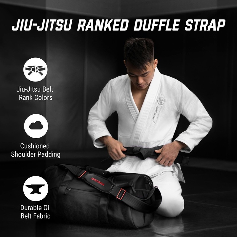 Hayabusa Jiu Jitsu Ranked Duffle Strap - Black, One