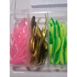 Unbranded 100 1.75 Baby Shad Minnows Free Case 5 Colors