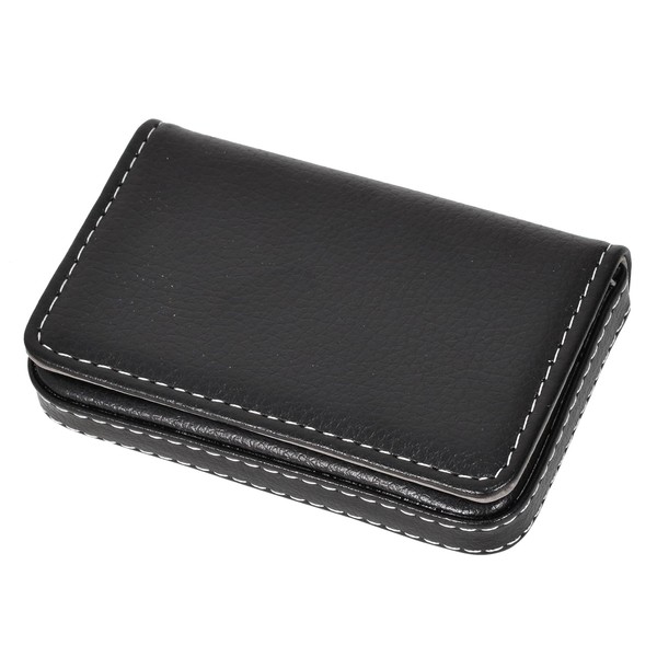 Vesaneae Business Card Holder, PU Leather Name Card Case, Flip