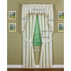 Today's Curtain Verona Reverse Embroidery Panel Pair and Tiebacks, 63",