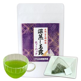 Kyoto Ujitawara Tea House 37042 Deep Steamed Gyokuro Tea Bags, 20 Bags (0.1 oz (3 g) (Each Bag) Green Tea Sencha Ujicha Bancha Brown Rice Tea Japanese Tea Tea Pack