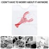 Hemobllo Pack of 100 Lobster Bibs Disposable Plastic Funny Crawfish