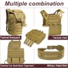 ManTangSun 6 Inch Molle Straps with Snaps, 4 Pack Nylon