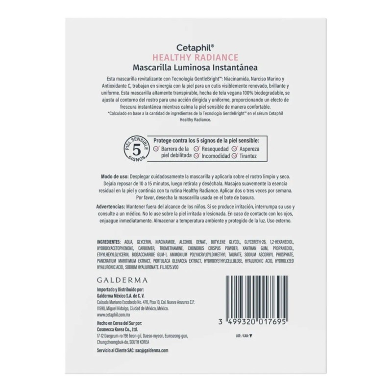 Cetaphil Healthy Radiance Mascarilla Luminosa 6pz Todo Tipo De Piel