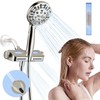 HEROBAI Filtered Shower Head with Handheld Combo, Hard Water Filter