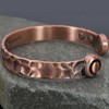 Mens Pure Copper Bracelet Magnetic Copper Bangle Cuff 6 Powerful