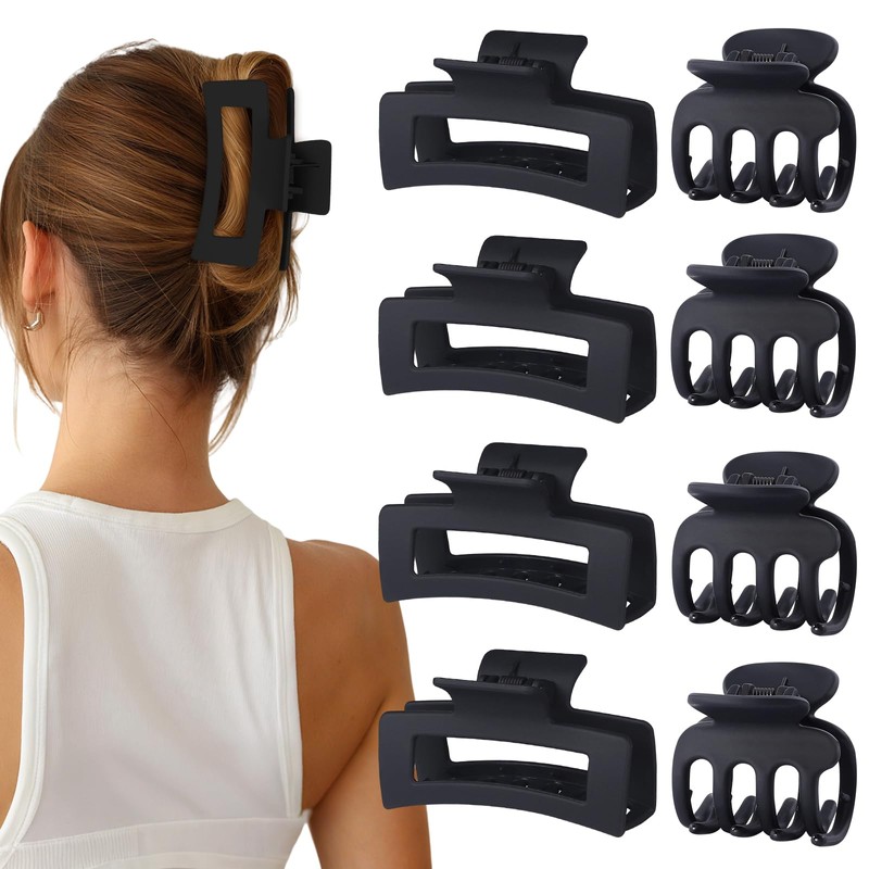 SMKSL Pinzas medianas para el cabello de mujer, 8 piezas,
