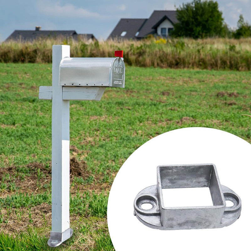 MY MIRONEY 10PCS 2" x 2" Square Post Flange Base