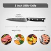 KEEMAKE Kitchen Utility Knife, 5 Inch Chef Knife, 67-Layer Damascus