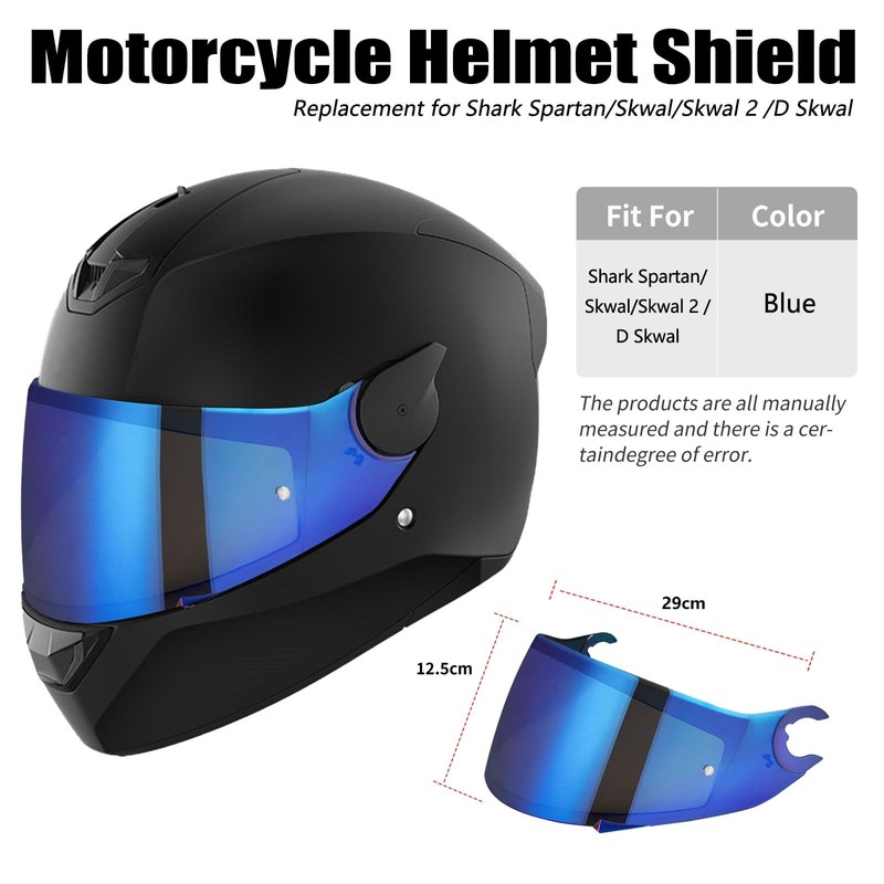 Motorcycle Helmet Visor for Shark D Skwal D-Skwal 2 Spartan