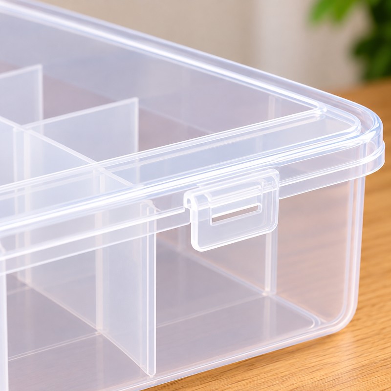 Clear Cable Organizer Box for Charging Cords and Accessories –