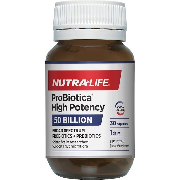Nutra-Life Nutralife ProBiotica High Potency 50 Billion Capsules 30