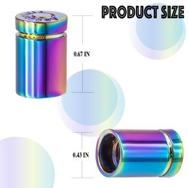 MEAJOO 4PCS Bullet Shell Tire Valve Stem Caps, Leak-Proof Air Caps Cover, Airtight Aluminum Alloy Dust-Proof Car Accessories, Universal for Cars, SUVs, Bikes, Trucks and Motorcycles (Colorful)