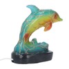 Animal Table Lamp Retro USB Plug in Decorative Resin Dolphin