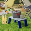 PORTAL Folding Mini Small Beach Table, Portable Aluminum Beach Table