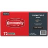 Community Coffee Signature Blend 72 Count Coffee Pods, Dark Roast,