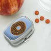 Cute Donut with Sprinkles Chocolate Icing Rectangle Pill Case Trinket