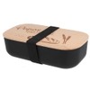 Spruchreif Lunch Box with Engraved Breakfast Board, Adult Lunch Box,