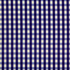 Blue Waterproof Meal Apron Gingham Blue