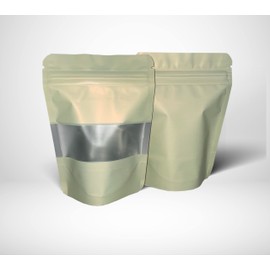 Cream Mylar Bags 3.5g Smell Proof Packaging x100