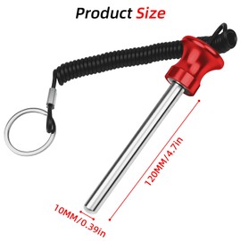 Topfinder 3 Pcs Weight Stack Pin, Magnetic Weight Pin, Gym Pin, Universal Exercise Machine Attachments with Pull Rope, Durable Gym Pins for Home Gym Parts and Exercise Machine Accessories