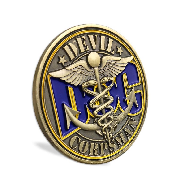 Navy Corpsman DOC Collector Coin Devil Corpsman Challenge Coin