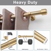Heavy Duty Curtain Rods, 1 1/8 Inch Diameter Single Curtain