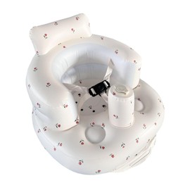 WJWINER Inflatable Baby Seat for Babies from 3 Months, Baby Seat, Baby Seat Aid with Harness, Baby Sofa Seat, Baby Floor Seats, Floor Seat for Toddlers, Portable Inflated Dining Room Chair for Baby