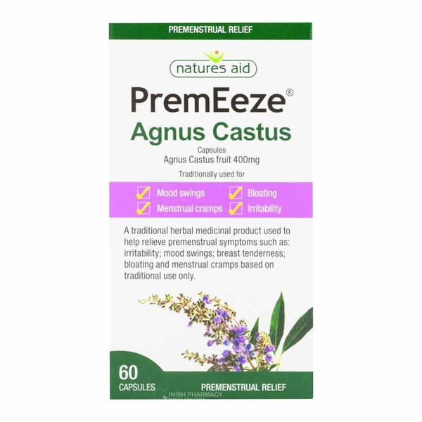 Natures Aid PremEeze Agnus Castus 60 Capsules