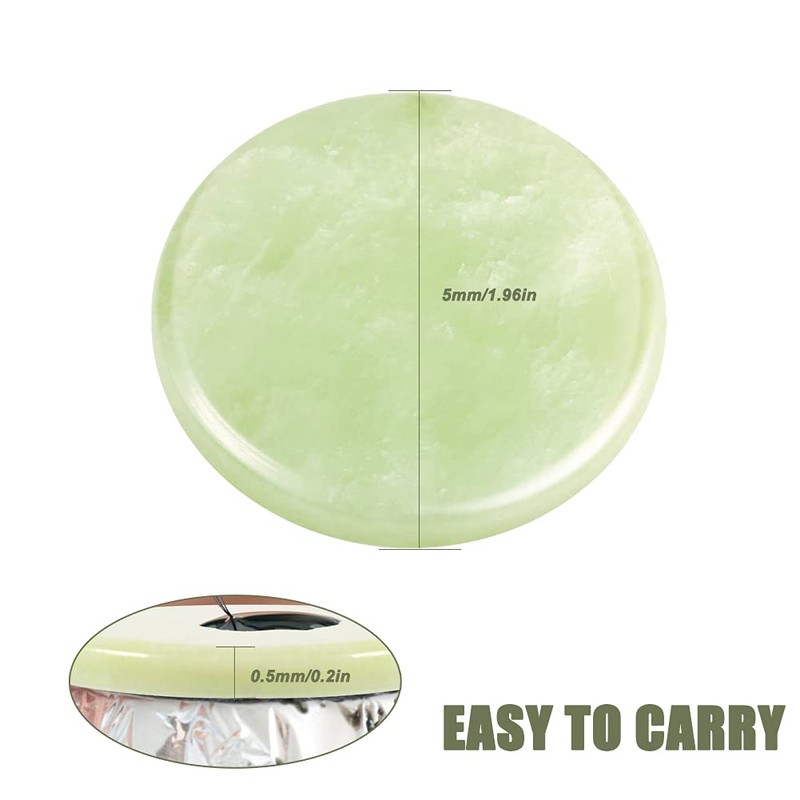 LEBQ 2 Pack Eyelash Extension Jade Stone Glue Lashes Jade
