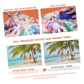 TEHAUX 100pcs Protective Laminating Film for Id Cards Menus and Photos Anti-Scratch Lamination Supplies for Document
