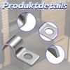 20 pieces stainless steel cable clamps for screwing, metal cable