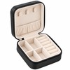 Travel Jewelry Organizer for Rings & Necklaces – Compact Leather