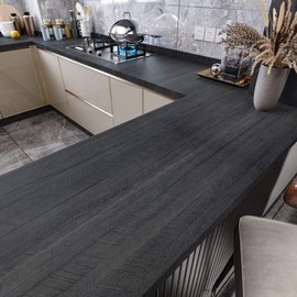 WESTICK Peel and Stick Countertops Wood Contact Paper for Countertops Waterproof Vinyl Countertop Peel and Stick Wood Wallpaper Self Adhesive Wood Grain Contact Paper for Cabinets Table 17.71" x 200"