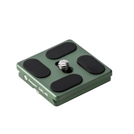 Fot💎40mm Universal Arca-Swiss Quick Release Plate Easy Tight Professional Ball Head Tripod Quick Removable Plate for DSLR Cameras & Heavy Lens Anti-Slip QR Plate QAL-40 (Green)