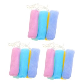 BIUDECO 15pcs Exfoliating Soap Pouches Soap Foaming Mesh Bags for Handmade Facial and Oil for Flaky Skin Care Shower and Bath Random Color