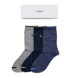 Hazzys (대구신세계)HAZZYS ACC 남성 네이비 도트 양말 3종 세트  HJSS5E002N2 (Daegu Shinsegae) HAZZYS ACC Men's Navy Dot Socks 3-Piece Set HJSS5E002N2
