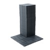 WONSHREE Plastic Interlocking Deck Tiles 12"x12" Waterproof Outdoor Patio Flooring