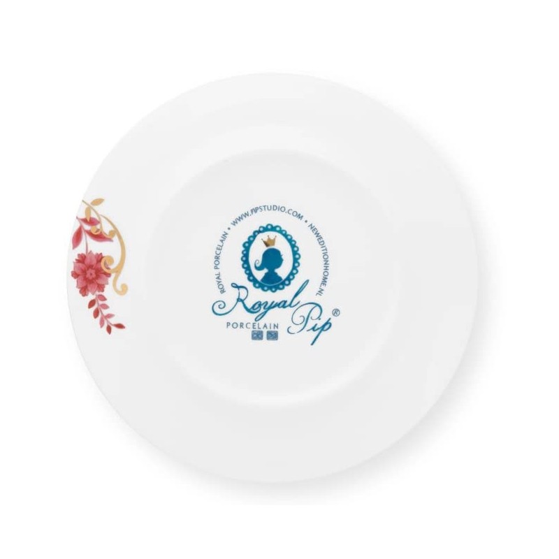 Pip Studio Royal Stripes Plate Dark Pink D 17