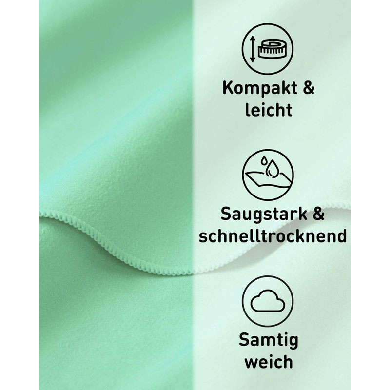 Fit-Flip Microfibre Hand Towels Lightweight and Compact - Fitness and