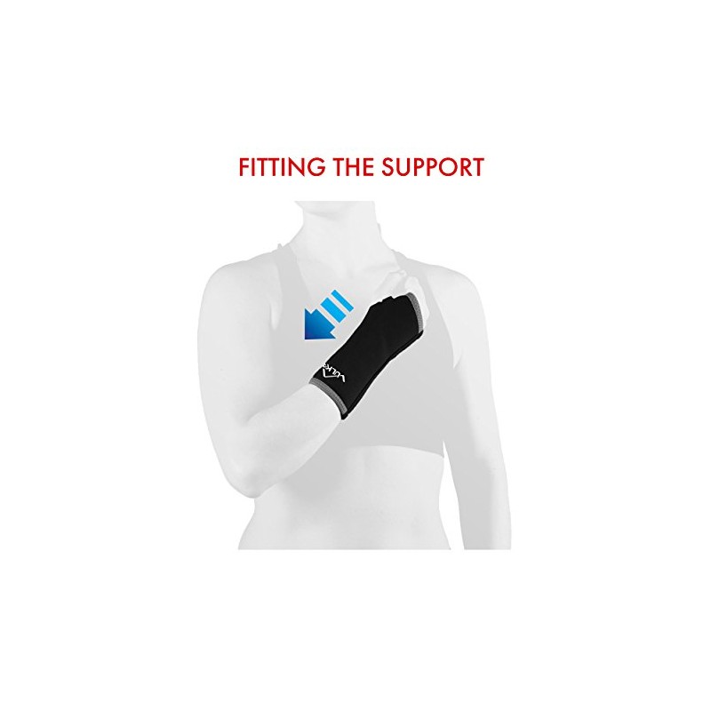 Vulkan Classic Long Wrist Support, Medium, Wrist Brace for Strains