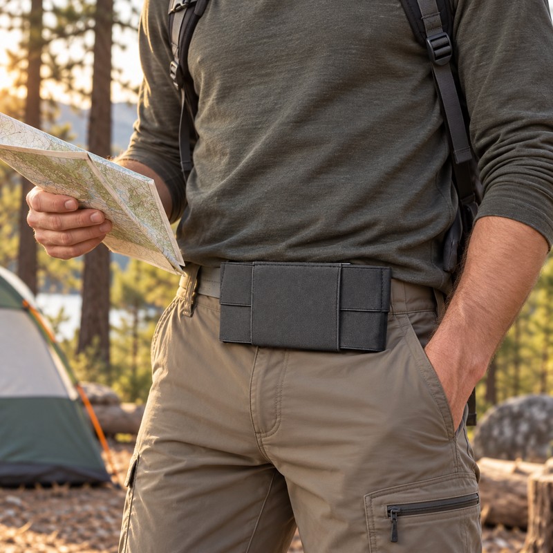 Outdoor Running Mini Invisible Waist Pack Fitted Stretch Pocket Invisible