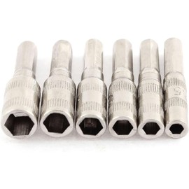 TA-VIGOR H4 Shank 2.5mm 3mm 3.5mm 4mm 4.5mm 5mm 6 Points Hex Socket, 6 in 1 Hex Bit Socket Set