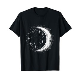 Starlight and Simple Crescent Moon T-Shirt