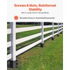 VEVOR Fence Post Anchor, 4 Pack 4 x 4 Inches